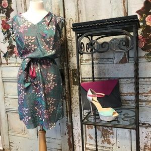 Jessica Simpson Dress Floral with blues & pinks